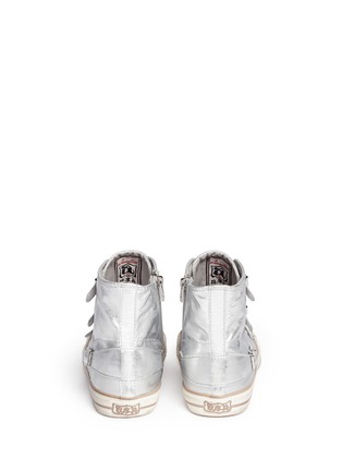 Back View - Click To Enlarge - ASH - 'Virgin' metallic leather high top sneakers