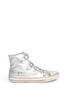 Main View - Click To Enlarge - ASH - 'Virgin' metallic leather high top sneakers