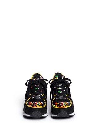 Figure View - Click To Enlarge - ASH - 'Drug' floral print leather wedge sneakers