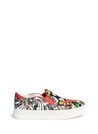 Main View - Click To Enlarge - ASH - 'Jungle' floral print leather skate slip-ons