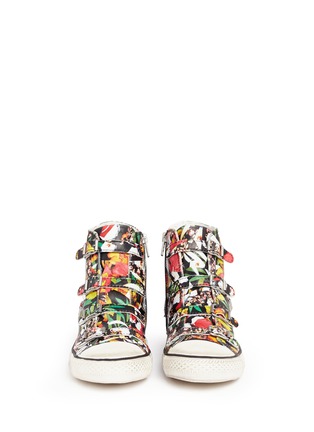Figure View - Click To Enlarge - ASH - 'Virgin' floral print leather high top sneakers