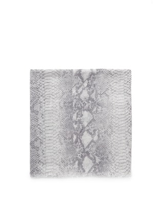 Main View - Click To Enlarge - STELLA MCCARTNEY - Python-print wool-silk scarf