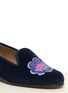 Detail View - Click To Enlarge - STUBBS & WOOTTON - 'Boom Pow' velvet slip-ons