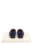 Back View - Click To Enlarge - STUBBS & WOOTTON - 'Boom Pow' velvet slip-ons