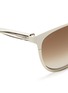 Detail View - Click To Enlarge - GUCCI - Twist temple two-tone metal sunglasses