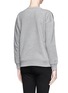 Back View - Click To Enlarge - EACH X OTHER - Poem embossed metallic leather front sweatshirt