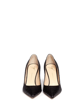 Figure View - Click To Enlarge - 73426 - Snakeskin-effect leather pumps