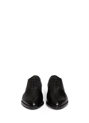 Figure View - Click To Enlarge - ALEXANDER WANG - Sophie contrast leather Oxfords