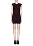 Main View - Click To Enlarge - RVN - 'Tron' lace jacquard body-con dress