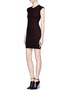Figure View - Click To Enlarge - RVN - 'Tron' lace jacquard body-con dress