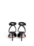 Back View - Click To Enlarge - ALEXANDER WANG - 'Lovisa' stingray-embossed ankle strap pumps