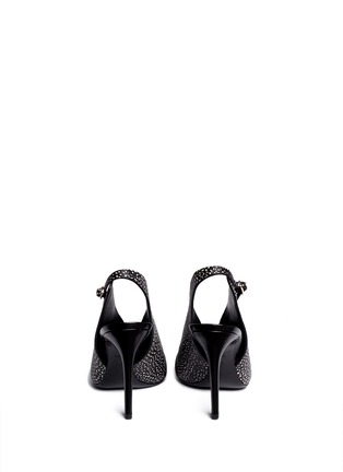 Back View - Click To Enlarge - ALEXANDER WANG - Tali speckled slingback pumps