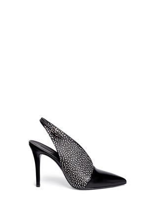 Main View - Click To Enlarge - ALEXANDER WANG - Tali speckled slingback pumps