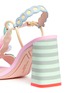 Detail View - Click To Enlarge - SOPHIA WEBSTER - 'Lilico' sequin floral T-bar leather sandals