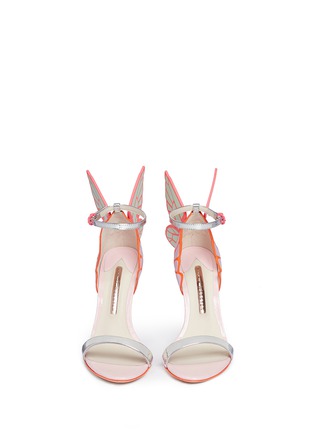 Front View - Click To Enlarge - SOPHIA WEBSTER - 'Chiara' butterfly leather sandals