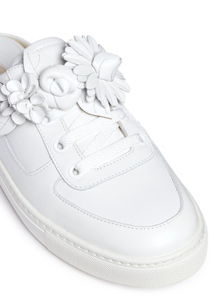 Detail View - Click To Enlarge - SOPHIA WEBSTER - 'Lilico Jessie' floral appliqué leather mule sneakers