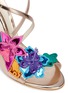 Detail View - Click To Enlarge - SOPHIA WEBSTER - 'Hula' flower embellished mirror leather sandals