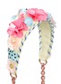 Detail View - Click To Enlarge - SOPHIA WEBSTER - 'Vivi' floral paillette strap mirror leather clutch
