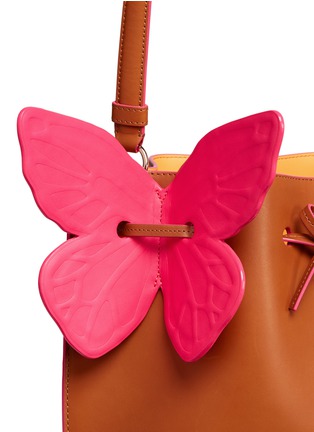 Detail View - Click To Enlarge - SOPHIA WEBSTER - 'Remi' butterfly leather bucket bag