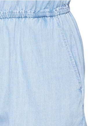 Detail View - Click To Enlarge - 3X1 - 'Clark' chambray off-shoulder rompers
