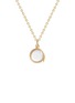 Figure View - Click To Enlarge - LOQUET LONDON - 14k yellow gold rock crystal round locket – Small 12mm