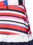 Detail View - Click To Enlarge - 72723 - Belted stripe cotton midi skirt