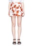 Main View - Click To Enlarge - 72723 - Poppy floral print tuck front shorts