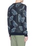 Back View - Click To Enlarge - SCOTCH & SODA - Leaf jacquard sweater