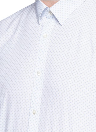 Detail View - Click To Enlarge - SCOTCH & SODA - Polka dot print cotton poplin shirt