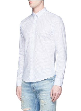 Front View - Click To Enlarge - SCOTCH & SODA - Polka dot print cotton poplin shirt