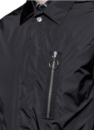 Detail View - Click To Enlarge - 71465 - Nylon bomber trench coat