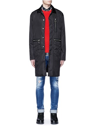 Main View - Click To Enlarge - 71465 - Nylon bomber trench coat