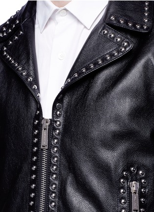 Detail View - Click To Enlarge - 71465 - Stud leather jacket