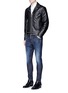 Figure View - Click To Enlarge - 71465 - Stud leather jacket
