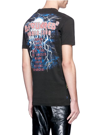 Back View - Click To Enlarge - 71465 - 'Sisters from Hell' crackled print T-shirt