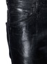 Detail View - Click To Enlarge - 71465 - 'Skater' laminated raw skinny jeans