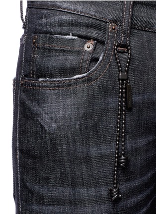 Detail View - Click To Enlarge - 71465 - 'Tidy Biker' ripped skinny jeans