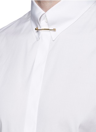 Detail View - Click To Enlarge - 71465 - Collar pin poplin shirt