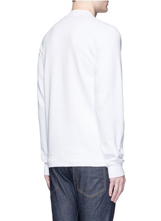 Back View - Click To Enlarge - 71465 - Velvet logo fleece lined sweatshirt