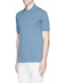 Front View - Click To Enlarge - ALTEA - Cotton knit polo shirt