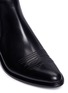 Detail View - Click To Enlarge - GIVENCHY - Graphic topstitching leather Chelsea boots