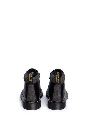 Back View - Click To Enlarge - DR. MARTENS - 'Padley Mix' kids leather boots