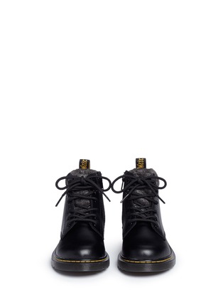 Figure View - Click To Enlarge - DR. MARTENS - 'Padley Mix' kids leather boots