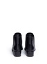 Back View - Click To Enlarge - ACNE STUDIOS - Metal trim ankle boots