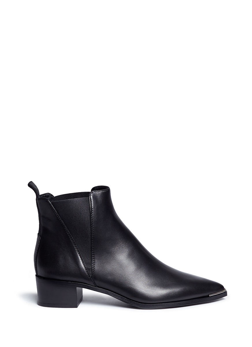 Metal trim clearance ankle boots