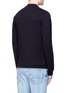 Back View - Click To Enlarge - STONE ISLAND - Logo patch cotton French terry sweatshirt