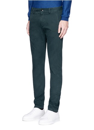 Front View - Click To Enlarge - STONE ISLAND - Slim fit cotton chinos
