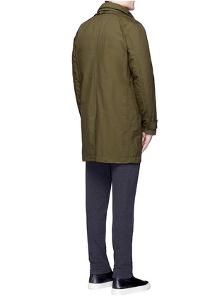 Back View - Click To Enlarge - STONE ISLAND - 'David-TC' detachable padded down jacket