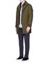 Figure View - Click To Enlarge - STONE ISLAND - 'David-TC' detachable padded down jacket