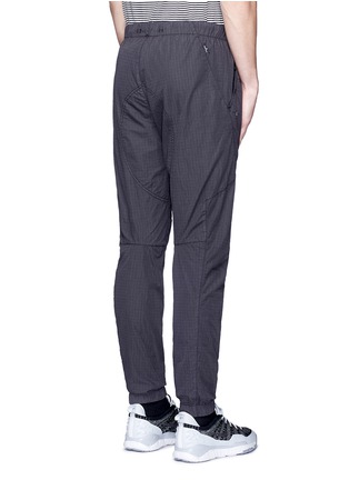 Back View - Click To Enlarge - STONE ISLAND - Elastic waist cotton blend jogging pants